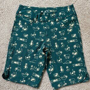 Wild Rye Freel Shorts, Sloth Print - size 2